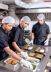The stage of product packaging - online order fulfillment